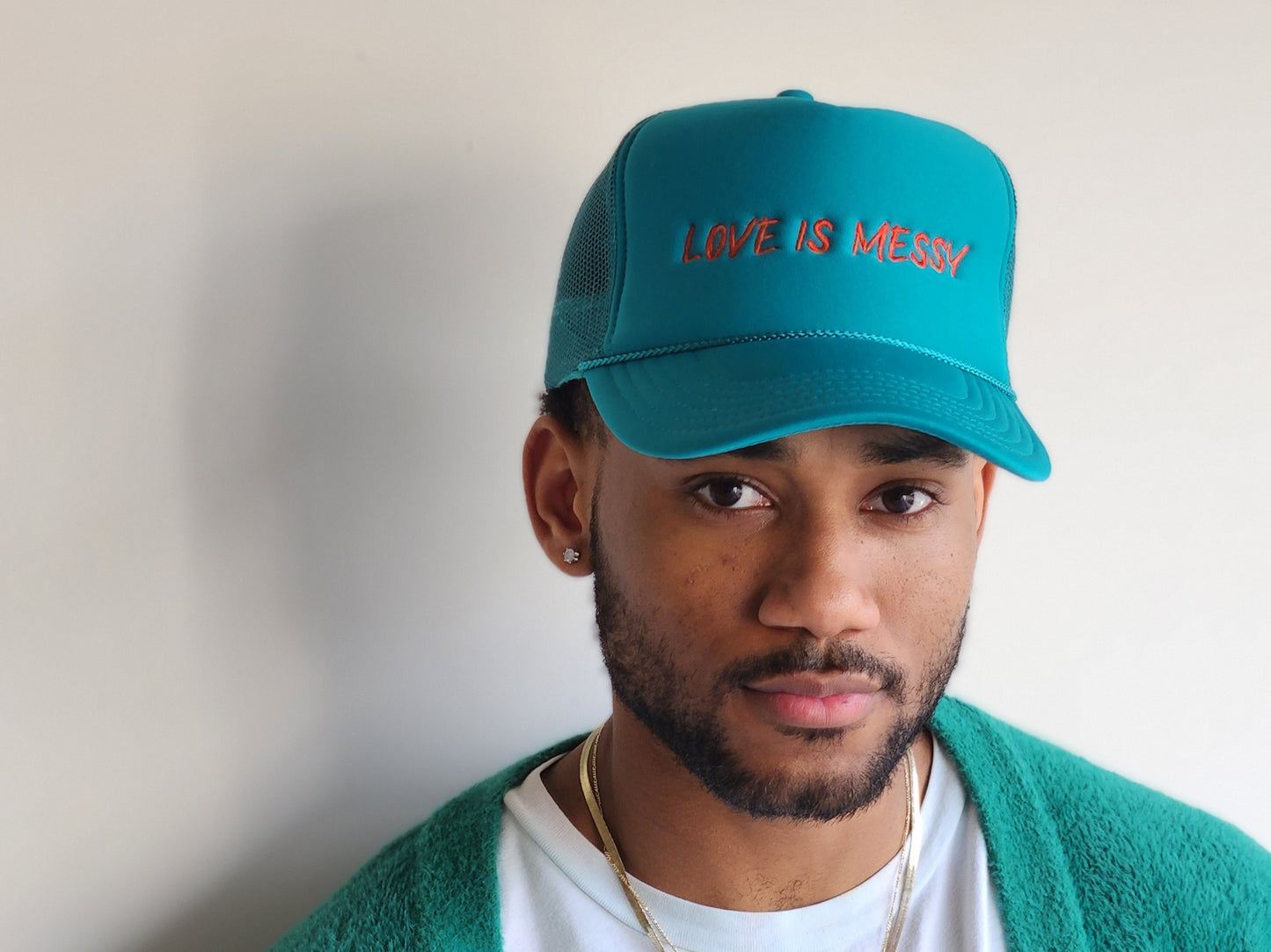 Love is Messy Trucker Foam/Mesh Cap