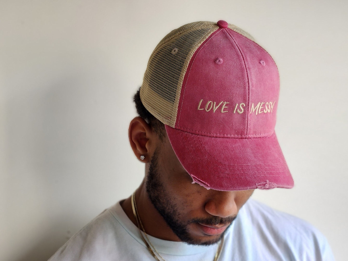 Distress Love is Messy Cap
